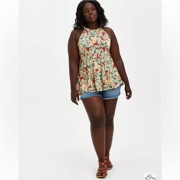 Torrid Super Soft High Neck Babydoll Tank Sz 2 - Picture 8 of 8